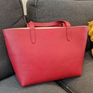 Cuyana Small Structured Tote in Red/Blush (New)